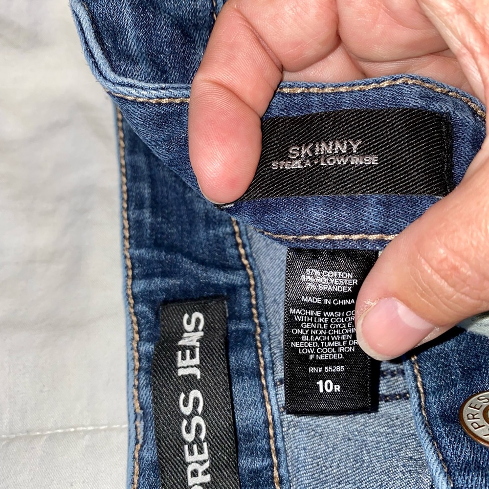 Express skinny low rise